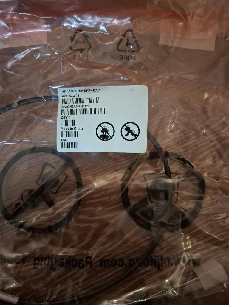 8x HP kabel (10G 1m SFP+ DAC), Ophalen, Nieuw, Onbekend