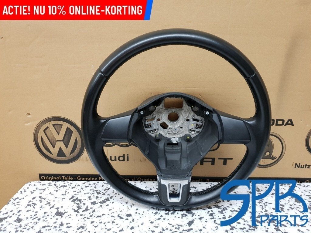 POLO 6R HIGHLINE Stuurwiel leder LEDEREN STUUR ORIGINEEL, Auto-onderdelen, Gebruikt, Volkswagen, Ophalen of Verzenden, Volkswagen