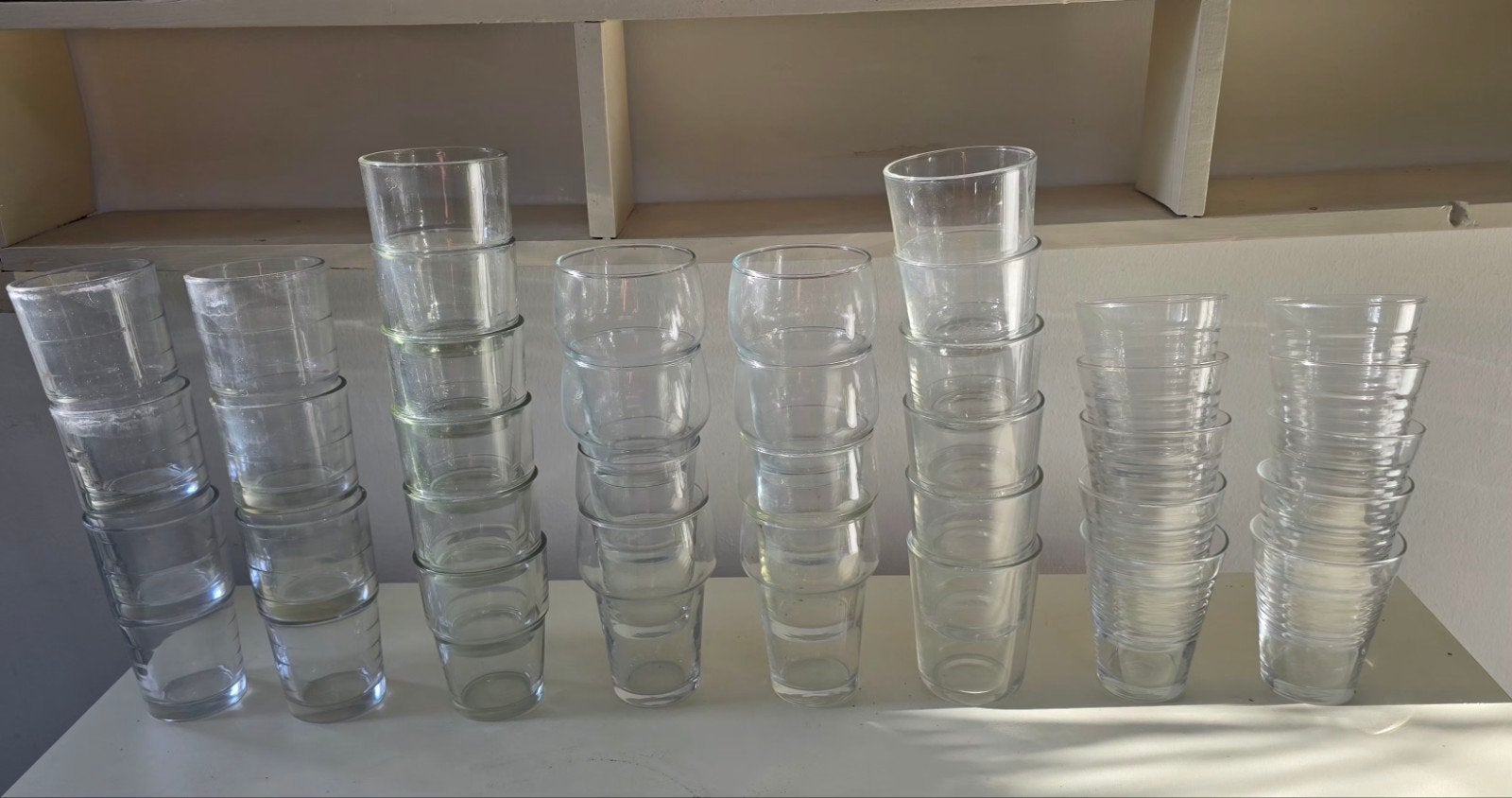 Grote partij glazen borrelglazen Ikea AH (bijna gratis!), Overige typen, Ophalen of Verzenden, Gebruikt, Glas