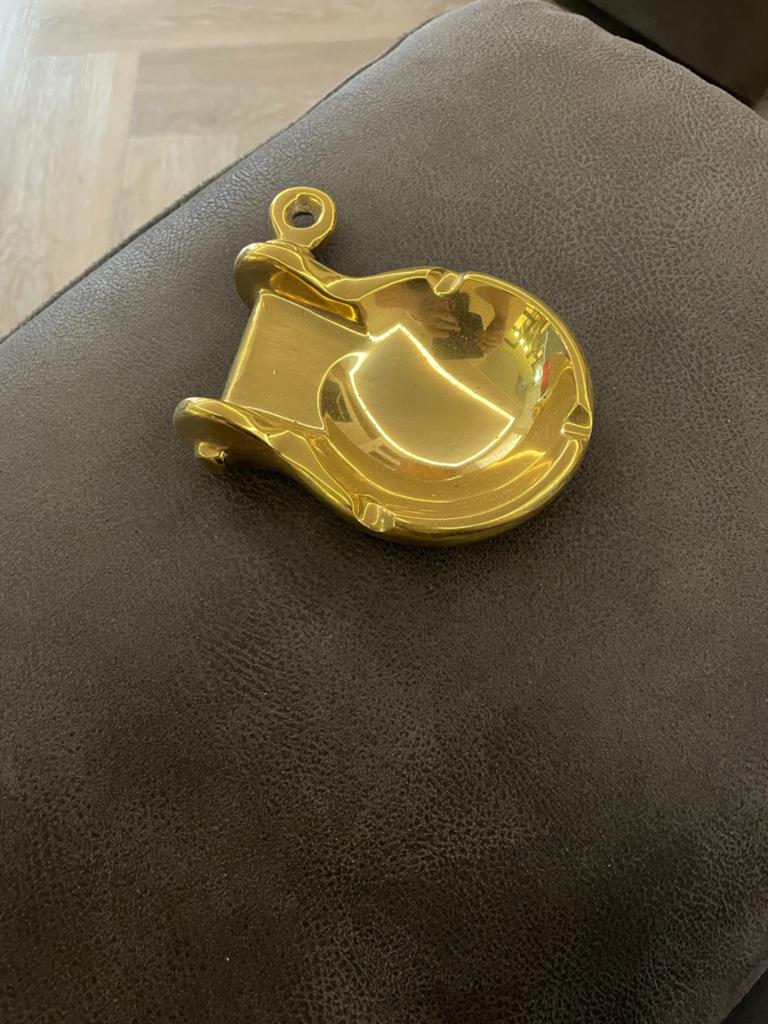 Koperen Asbak - Leuk voor op de boot, Antiek en Kunst, Ophalen of Verzenden, Koper