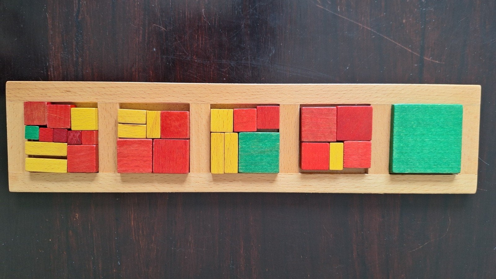 Houten speelgoed jaren 50/60 Geometrisch Puzzelspel DUSYMA, Hobby en Vrije tijd, Denksport en Puzzels, Ophalen of Verzenden, Minder dan 500 stukjes