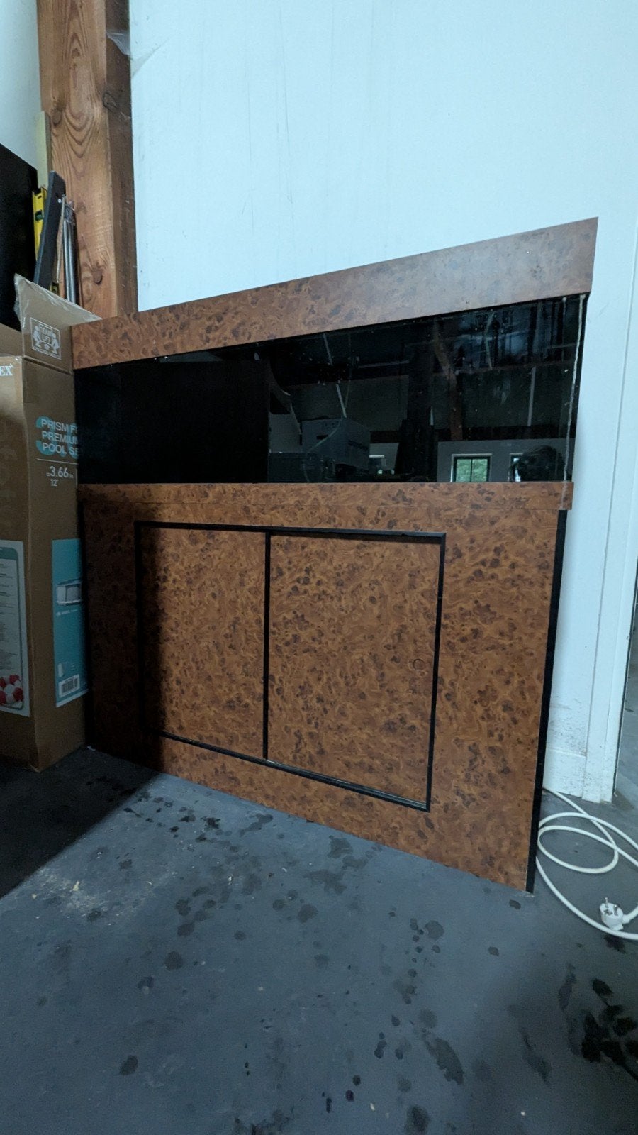 Aquarium 130x40x130, Dieren en Toebehoren, Vissen | Aquaria en Toebehoren, Ophalen, Inclusief slangen, Gebruikt, Leeg aquarium