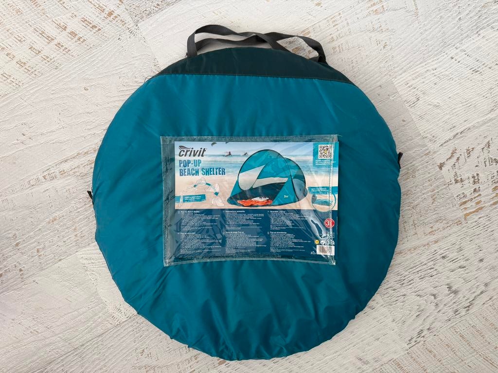 Pop up beach tent van Crivit, Ophalen of Verzenden, Nieuw, Tot en met 3
