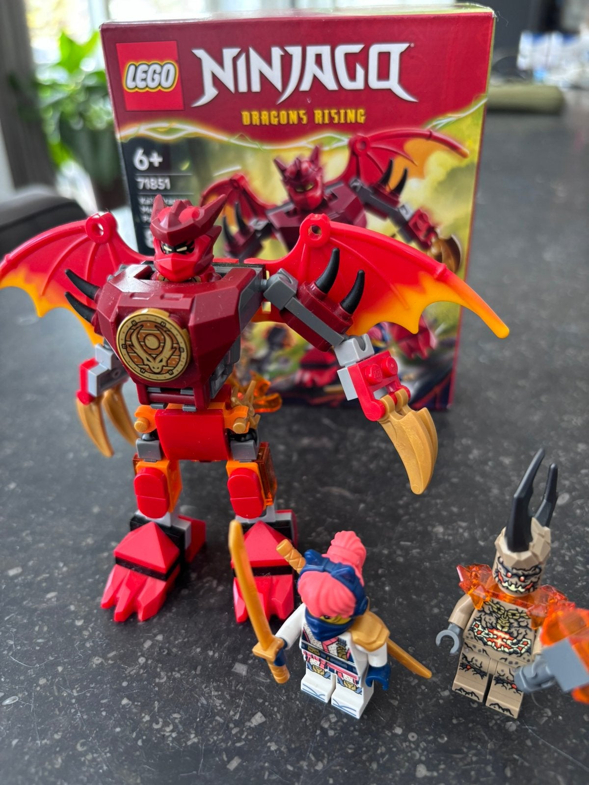 Lego Ninjago 71851Kai’s Dragon Mech Battle Pack, Lego, Inclusief accessoires, Ophalen of Verzenden, Zo goed als nieuw