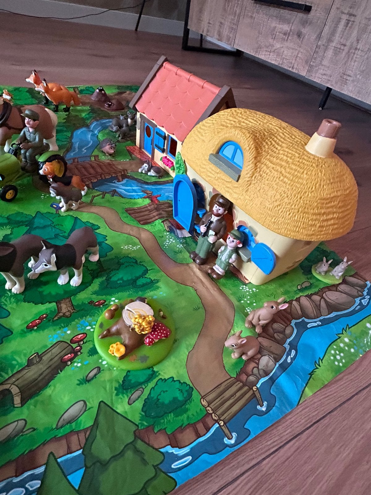 Speelgoed boswachter set met dieren, Ophalen of Verzenden, Gebruikt