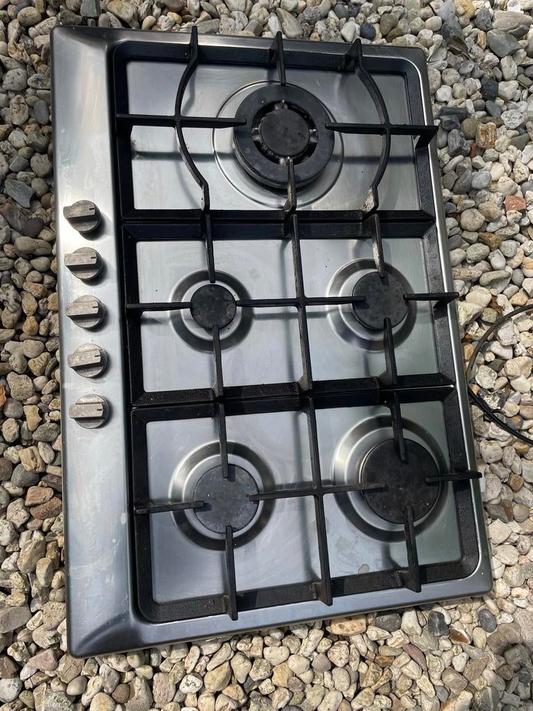 SMEG 5-pits gasstel met piëzo ontsteking, Gebruikt, Ophalen of Verzenden, Inbouw, Gas