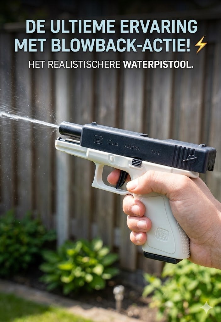 UNIEK! Realistisch Blowback Waterpistool, Kinderen en Baby's, Speelgoed | Buiten | Actiespeelgoed, Nieuw, Verzenden