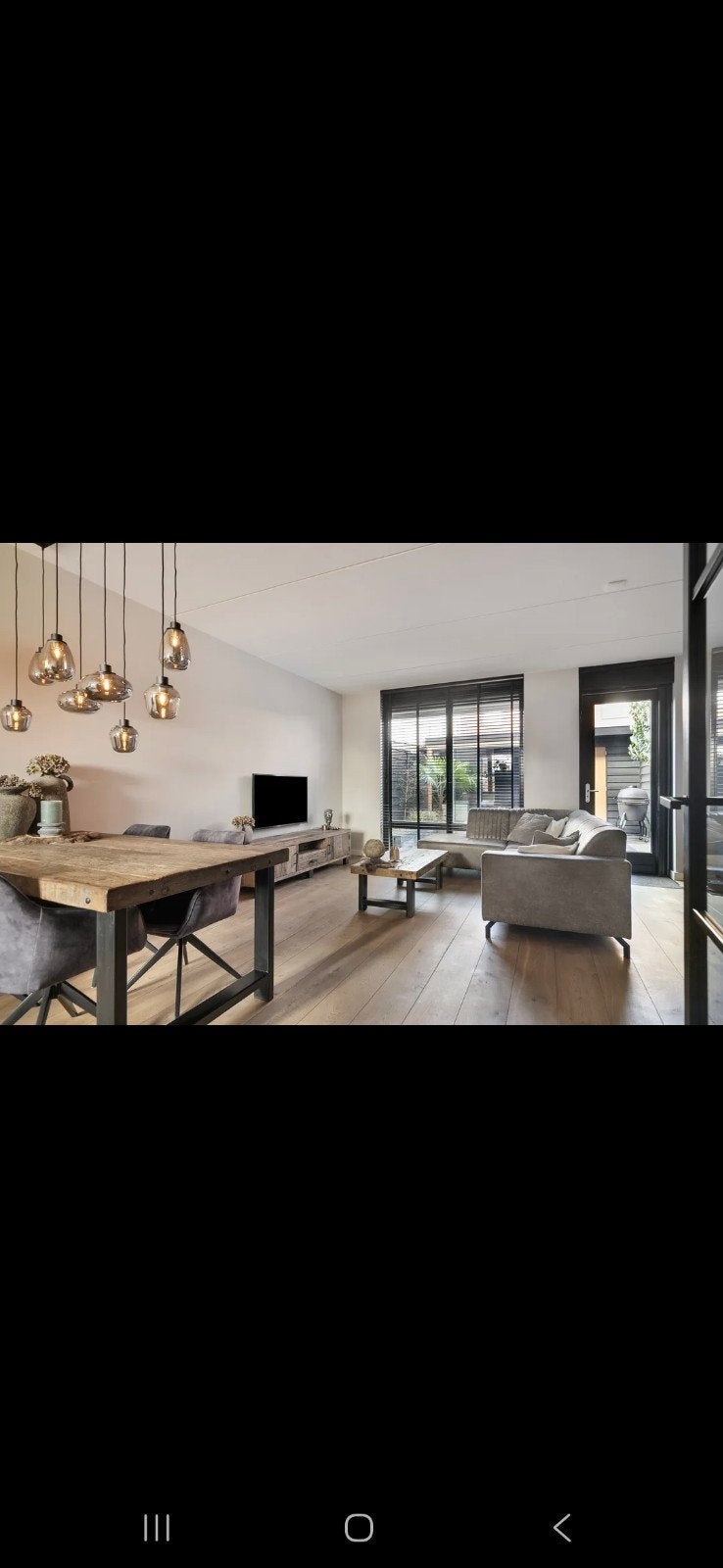 Complete Urban woonkamerset | Massief rustiek hout|TV-meubel, Industrieel, Landelijk, 150 tot 200 cm, Zo goed als nieuw, Minder dan 100 cm