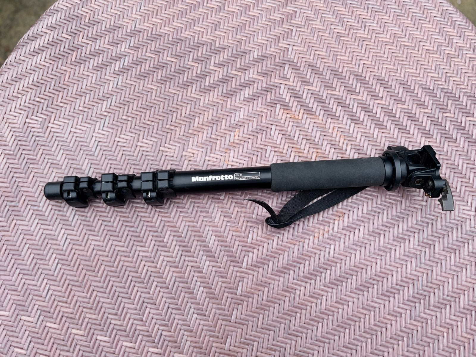 Manfrotto 680B Eenpootstatief - Mooi en Stabiel, Audio, Tv en Foto, Fotografie | Statieven en Balhoofden, Gebruikt, Eenpoot, 175 cm of meer