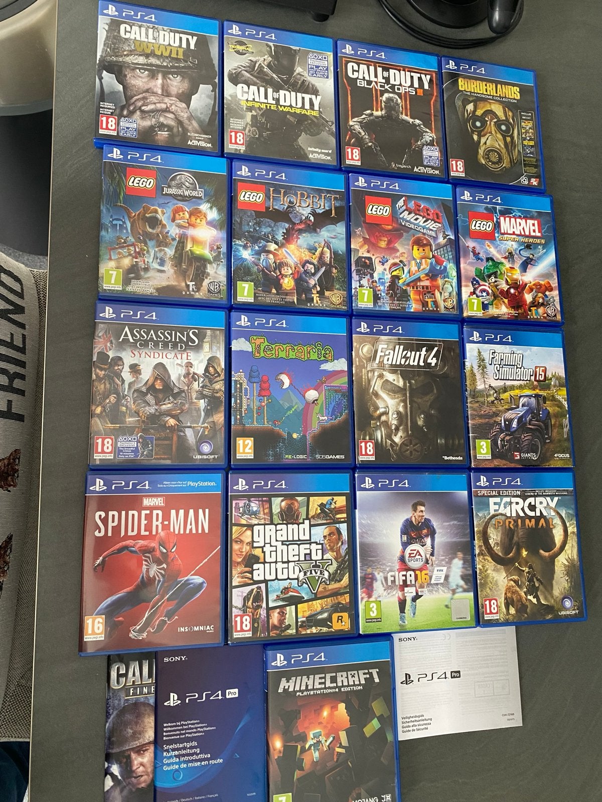 Grote collectie PlayStation 4 games - Diverse genres, Gebruikt, Vanaf 18 jaar, Overige genres, Eén computer