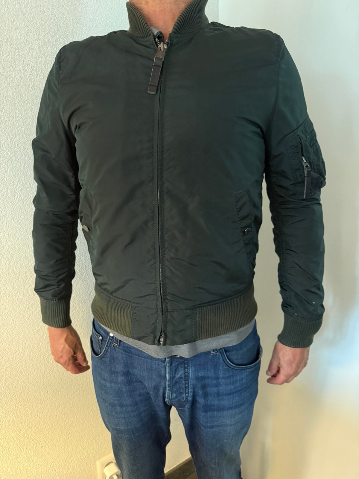 Alpha industries jas., Ophalen of Verzenden, Zo goed als nieuw, Groen