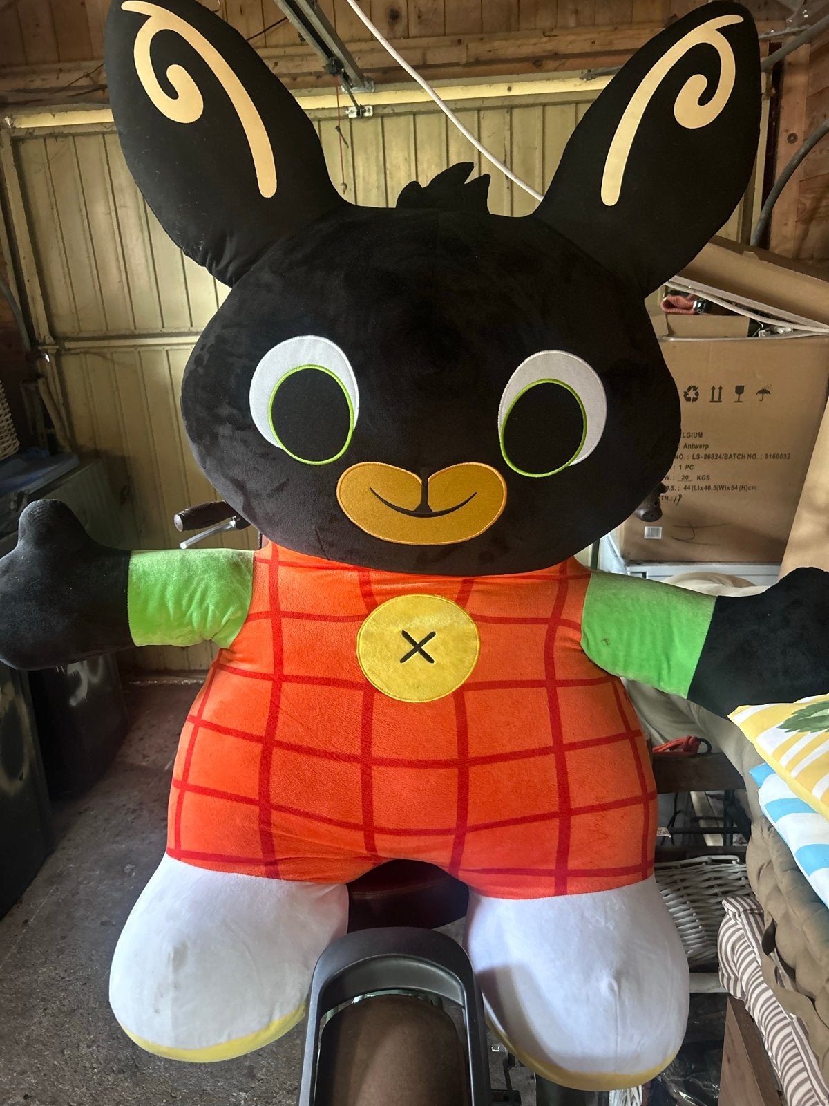 Grote Bing Konijn Knuffel - Zo goed als nieuw, Overige merken, Overige karakters, Konijn, Zwart