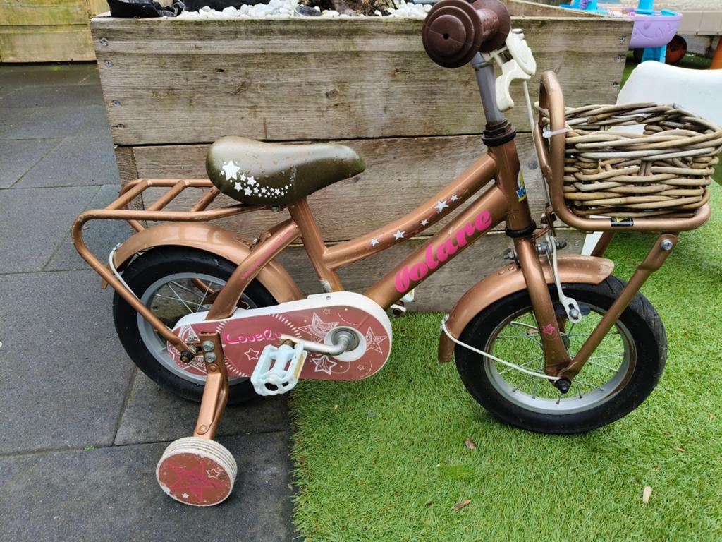 Volare meisjes fiets, Fietsen en Brommers, Ophalen, Gebruikt, 14 inch of minder