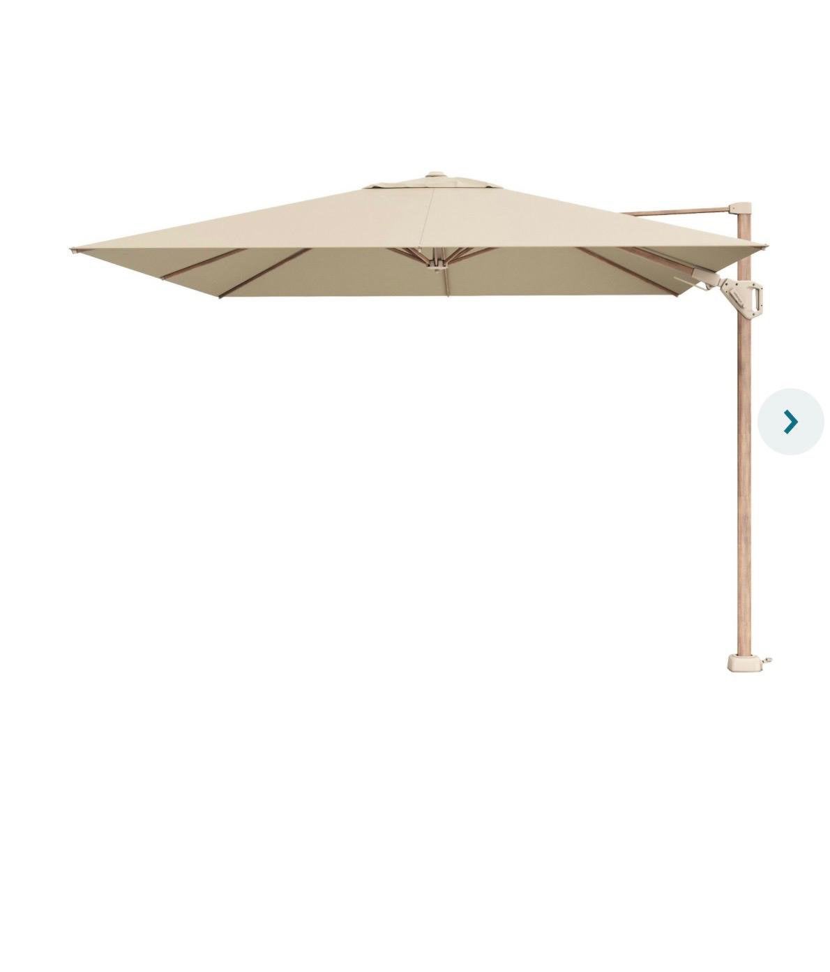 Zweefparasol Platinum Challenger premium t2 3x3, Tuin en Terras, Parasols, Ophalen of Verzenden, Nieuw, Zweefparasol