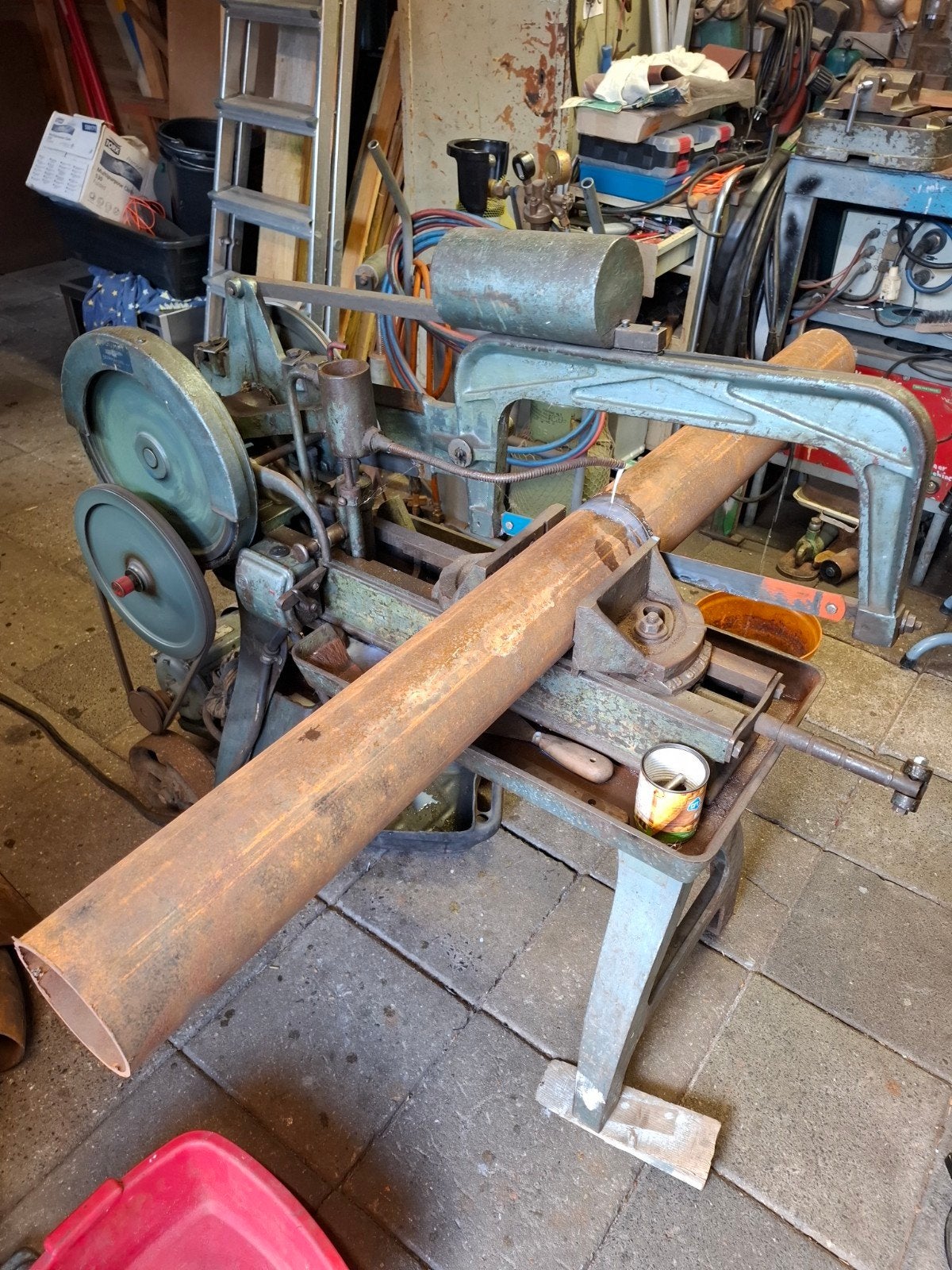 Bewo beugel zaagmachine 380 volt, Ophalen, Gebruikt, 70 mm of meer, Bewo