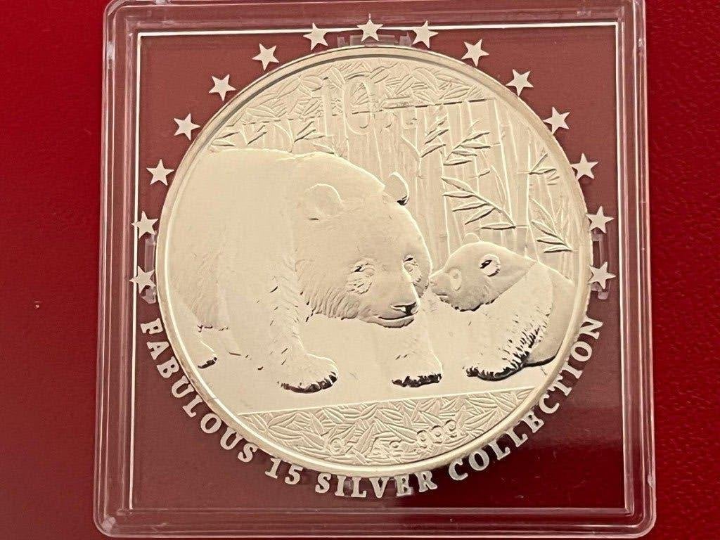 Zilveren panda munt 2011 China, Ophalen of Verzenden, Zilver