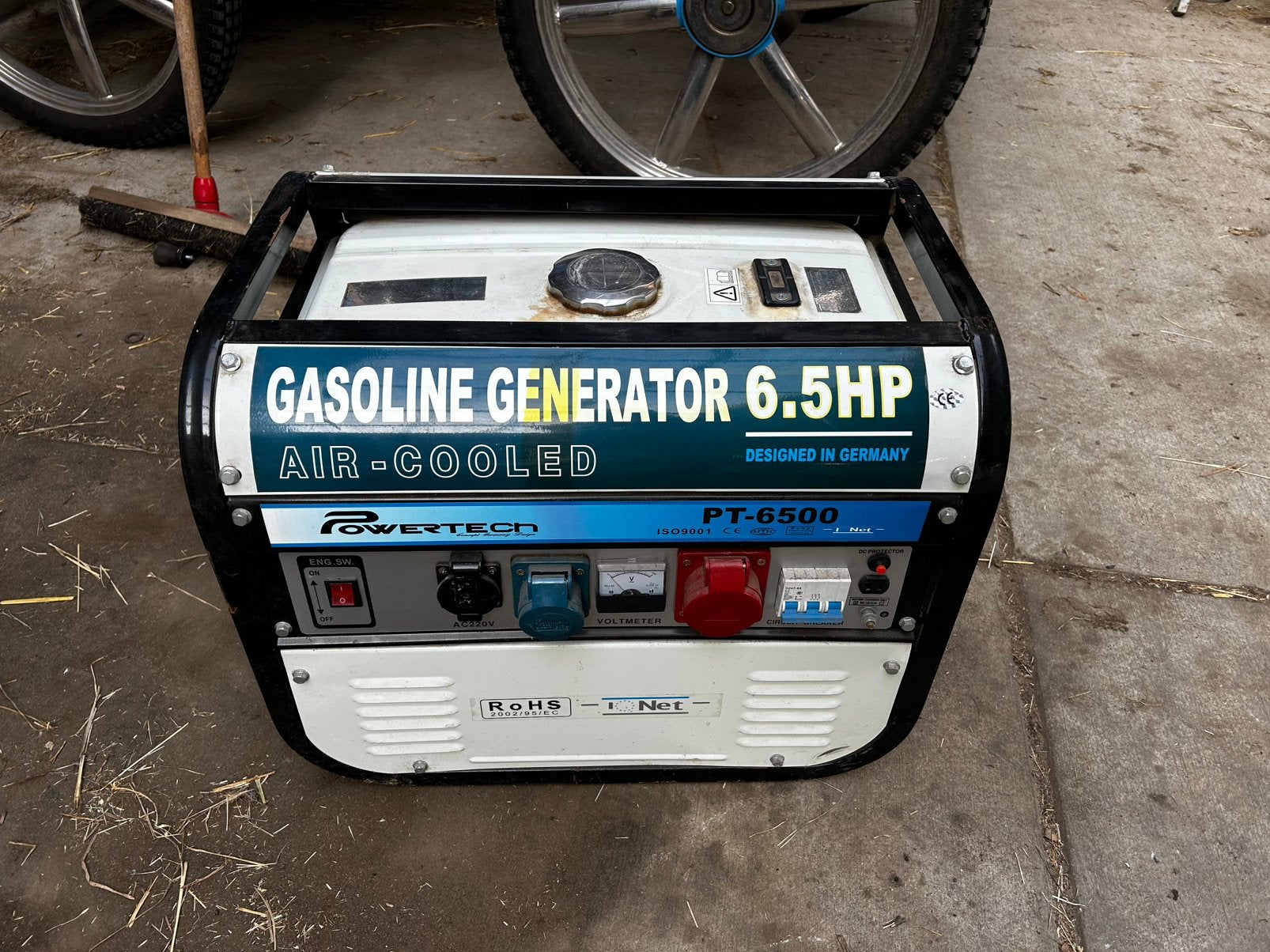 Powertech PT-6500 generator - aggregaat, Ophalen, Zo goed als nieuw