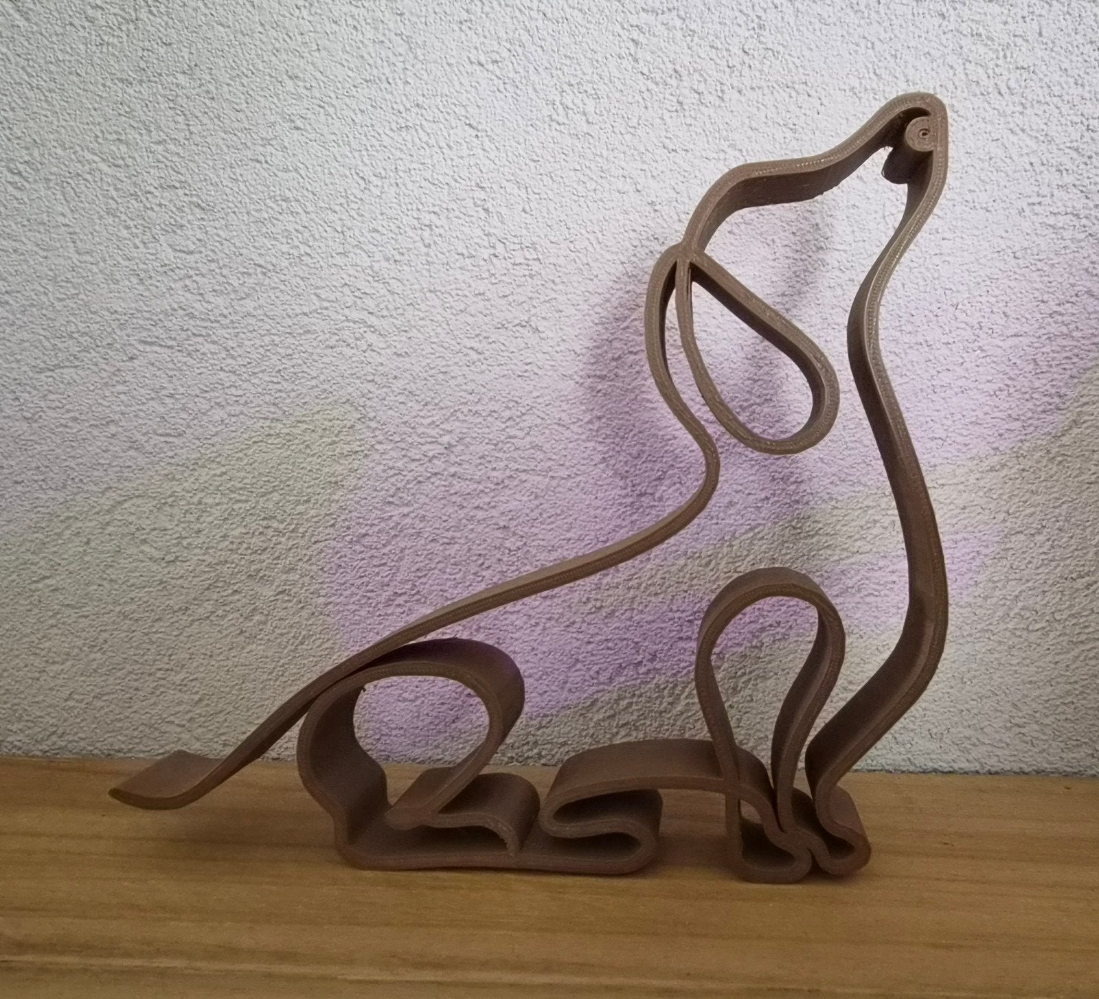 3D Geprinte Teckel Decoratie - Modern Design, Nieuw, Kunststof, Ophalen of Verzenden, Modern