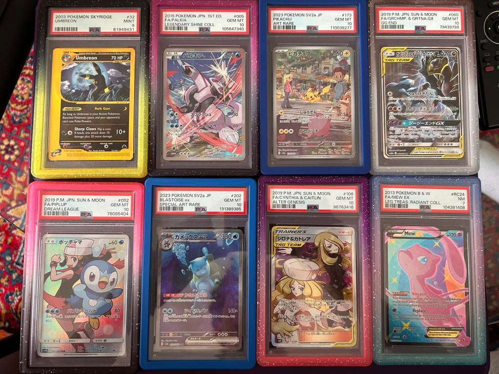 Verschillende psa slabs. Pokemon, Ophalen of Verzenden, Zo goed als nieuw