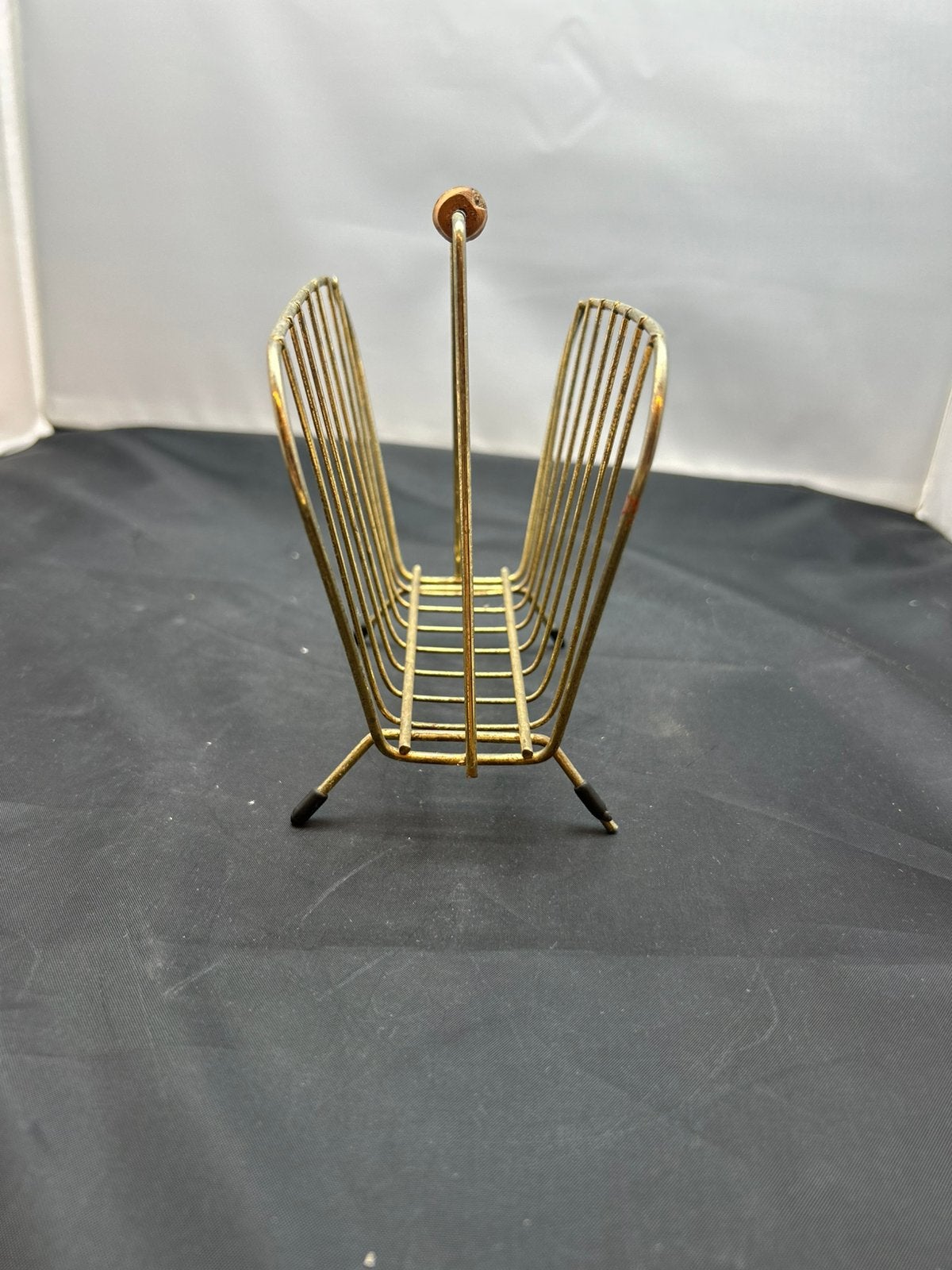 Vintage messing brieven/servetten houder jaren 50/60, Ophalen, Zo goed als nieuw