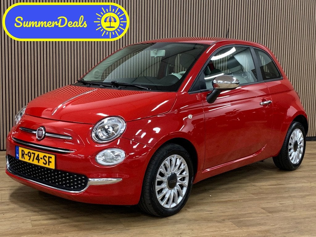 Fiat 500 1.2 Lounge|65000KM|Navigatie|Airco|, Auto's, 4 cilinders, 4 stoelen, Bedrijf, Lichtsensor