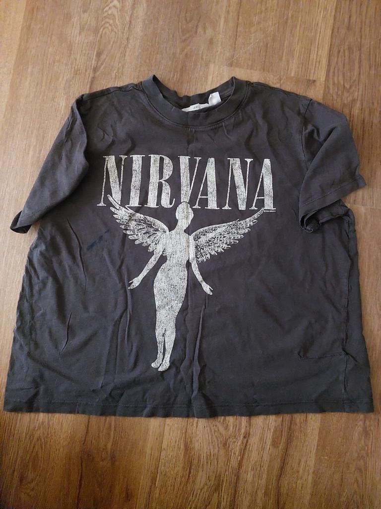 Nirvana T-shirt met korte mouwen, maat M, Maat 38/40 (M), Ophalen of Verzenden, Korte mouw, Grijs