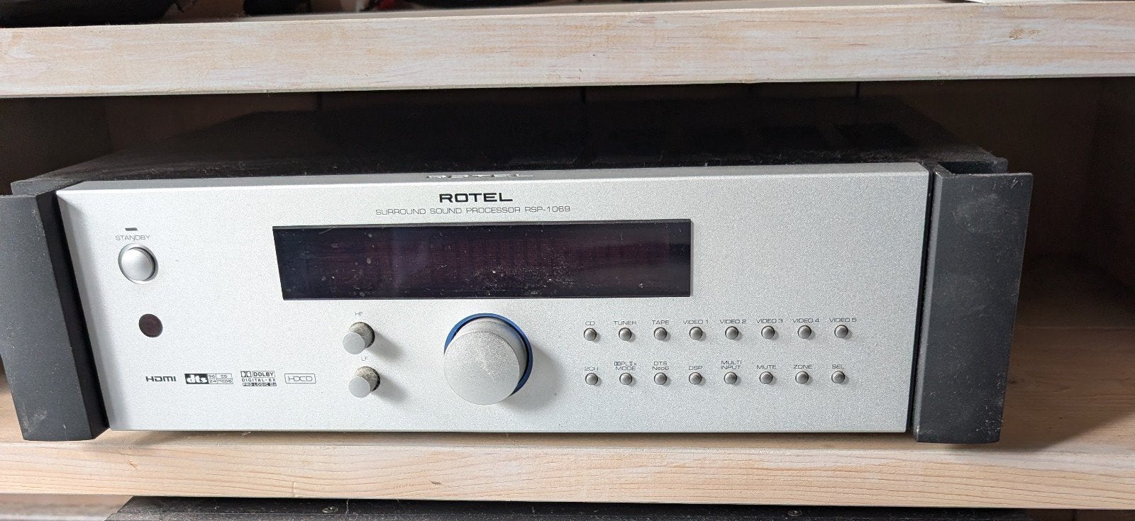 Rotel RSP-1068 Surround Sound Processor, Ophalen, Gebruikt, 120 watt of meer, Overige merken