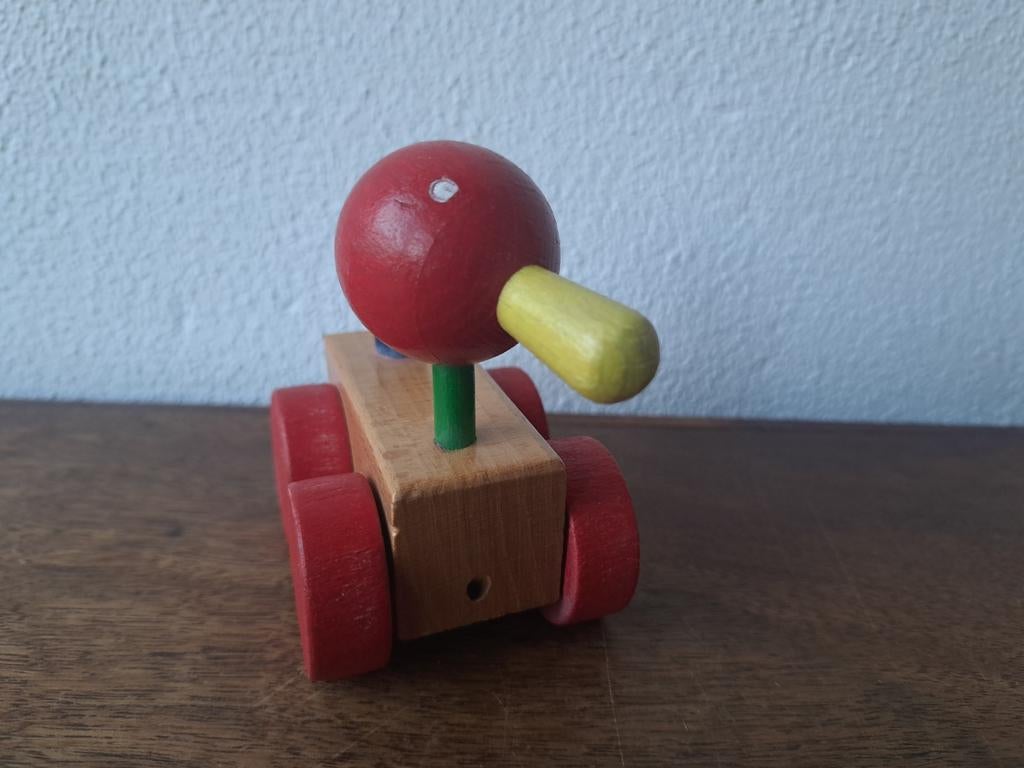 Vintage houten SIO eend, Ophalen of Verzenden, Zo goed als nieuw