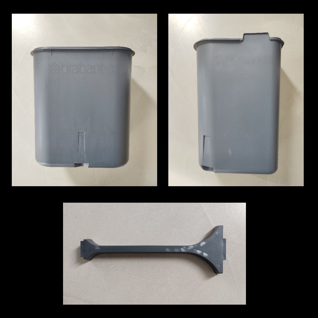 Brabantia Bo Touch Bin - 2 losse binnenemmers (11 L + 23 L), 30 tot 40 liter, Ophalen of Verzenden, Zo goed als nieuw, Kunststof