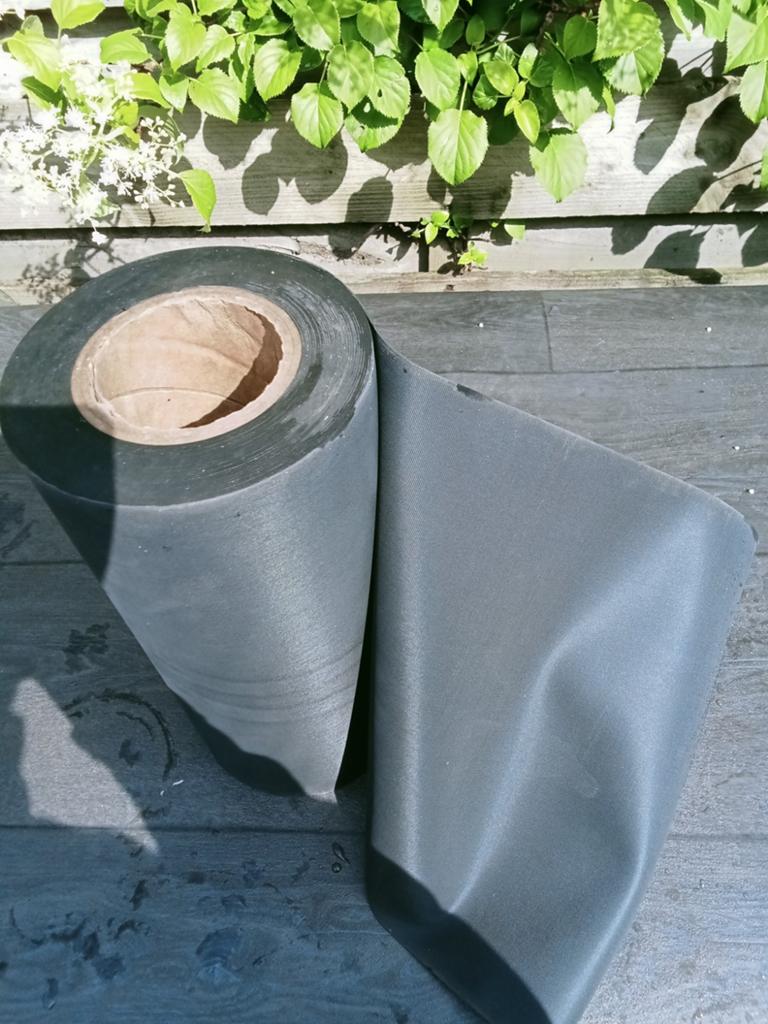 Dak  rubber 1mm bij 30cm breed hele rol, Doe-het-zelf en Verbouw, Dakpannen en Dakbedekking, Overige materialen, Zwart, Overige typen