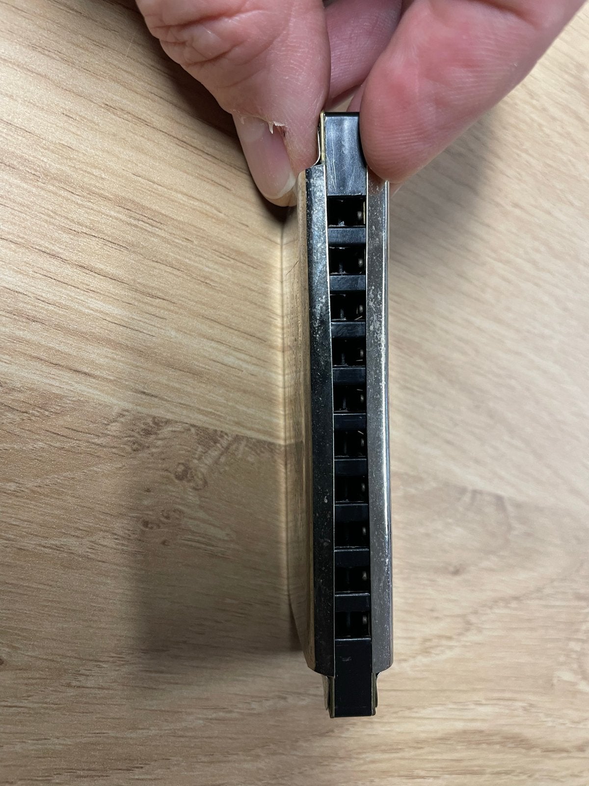 Gebruikte mondharmonica - Hohner type, Muziek en Instrumenten, Ophalen of Verzenden, Gebruikt, Diatonisch, Overige typen