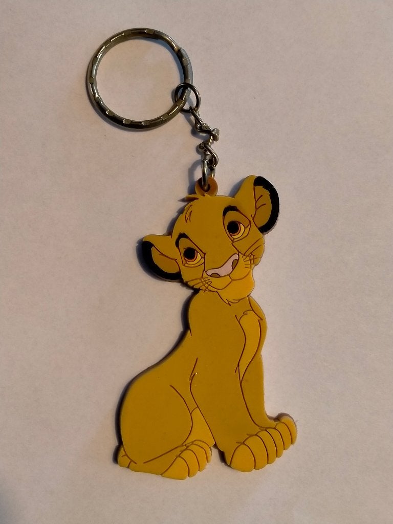 Leeuwenkoning Lion King Disneyland sleutelhanger Simba, Ophalen of Verzenden, Leeuwenkoning of Jungle Boek, Gebruikt, Overige typen