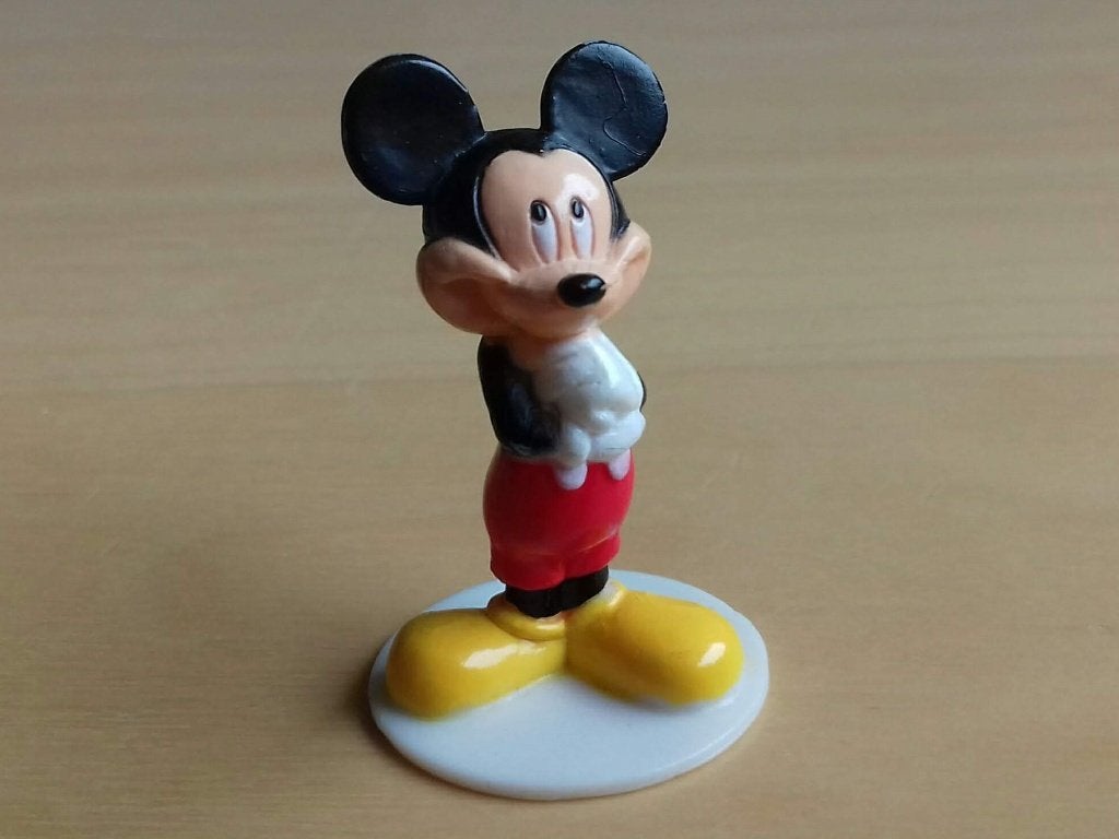 mini Mickey Mouse, Ophalen of Verzenden, Mickey Mouse, Gebruikt, Beeldje of Figuurtje