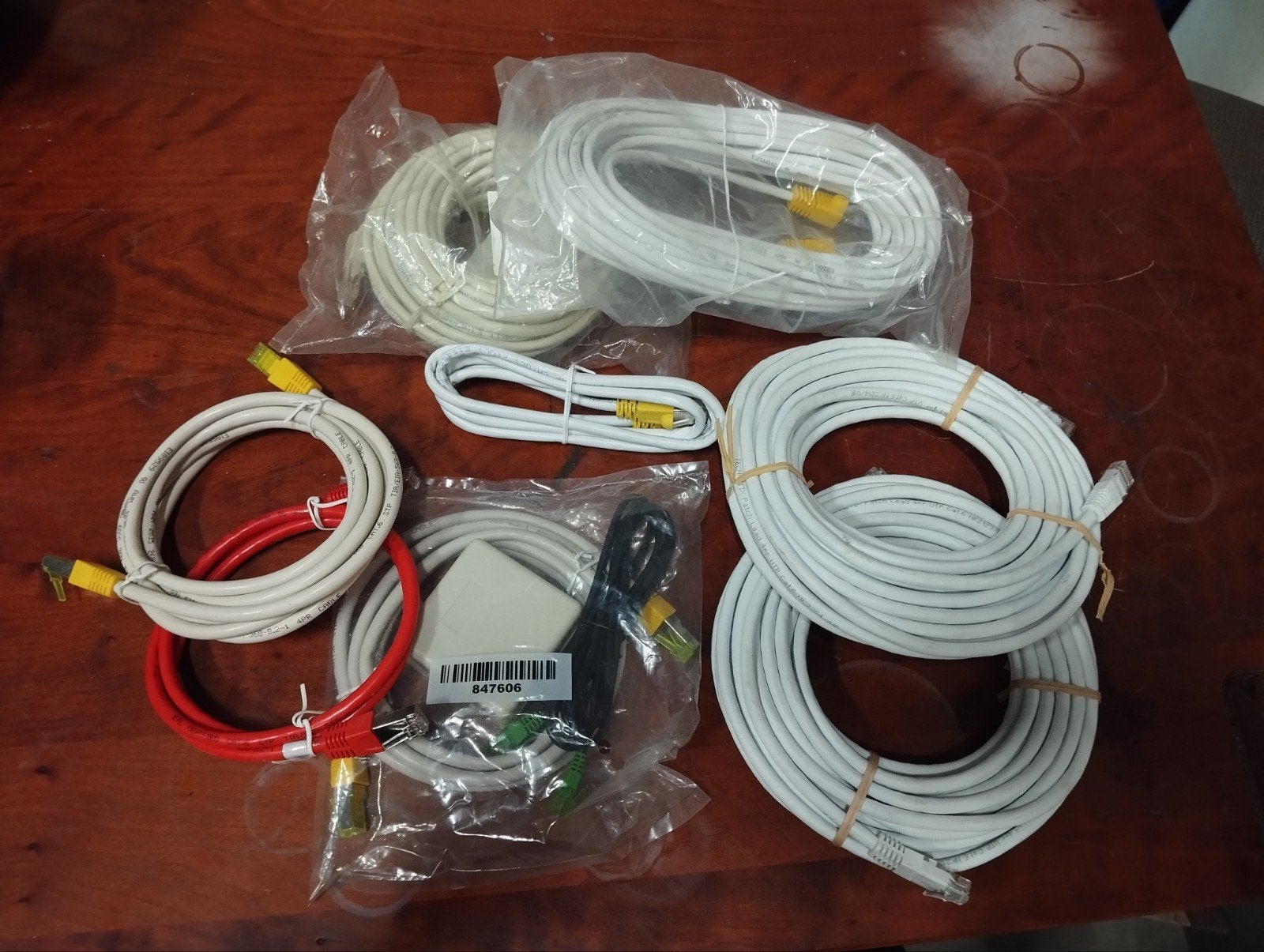 Set 8 Ethernet kabels: Cat5e & Cat6, diverse lengtes, Computers en Software, Ophalen of Verzenden, Nieuw