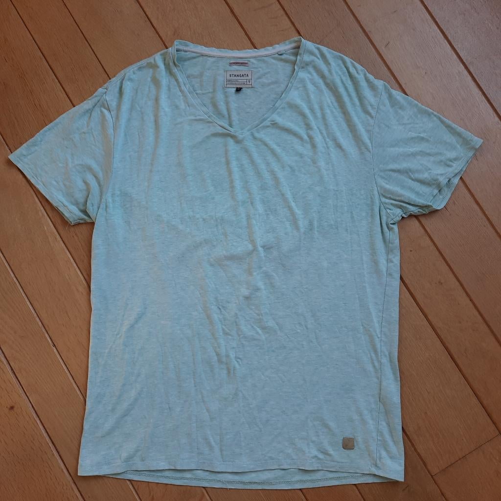 STANGATA t- shirt mint groen met V- hals maat XL, Stangata, Maat 56/58 (XL), Ophalen of Verzenden, Zo goed als nieuw