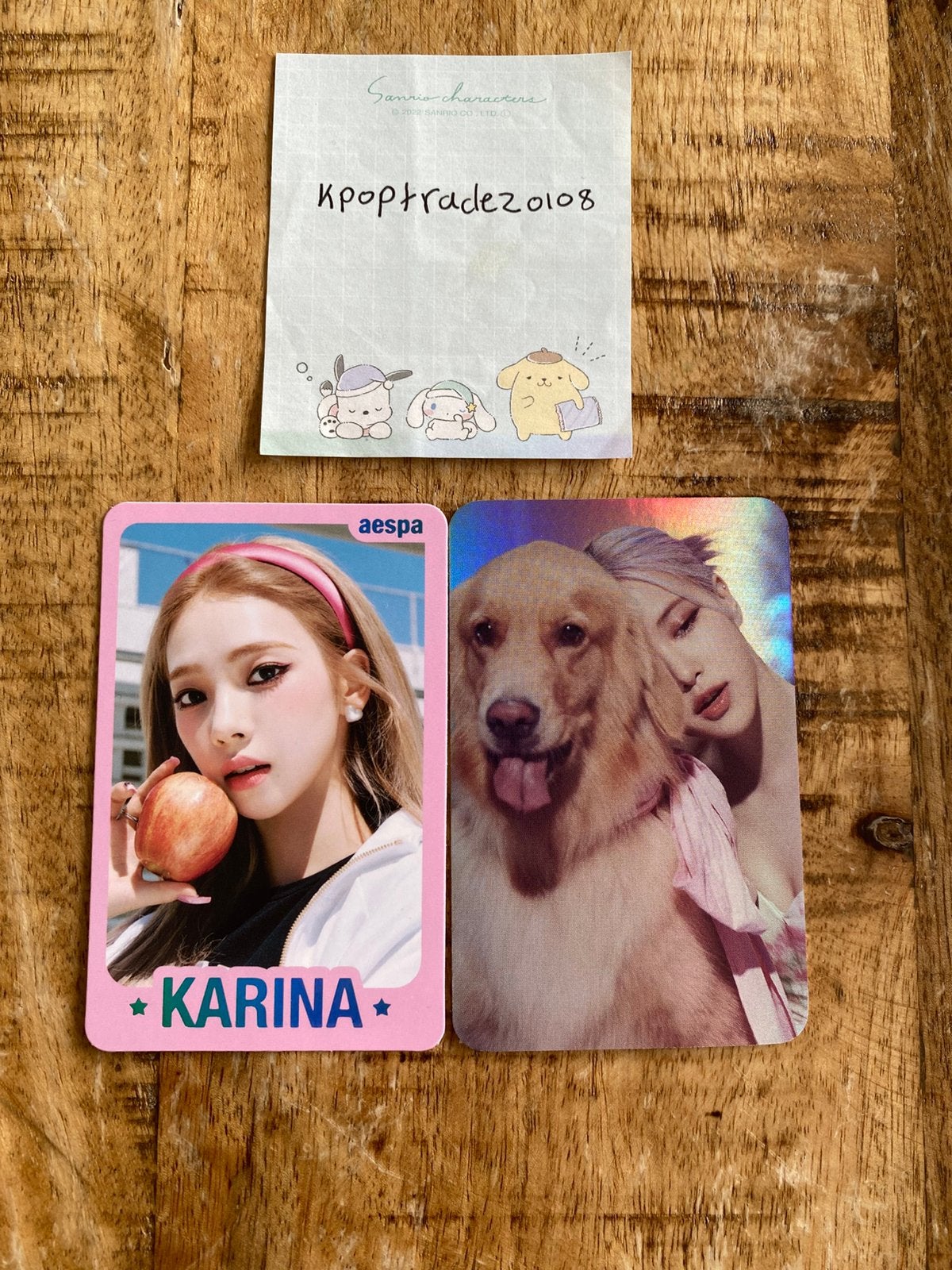 Kpop photocard - Karina (aespa) en Rosé (BLACKPINK), Ophalen of Verzenden