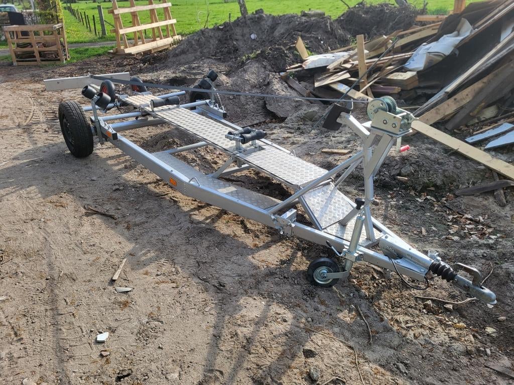 Robuuste boottrailer - Shetland 535 (6.5m/2.2m), Watersport en Boten, Boottrailers, Ophalen of Verzenden