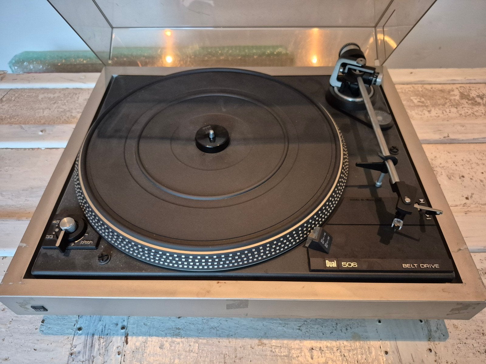 Dual 506 Belt Drive Platenspeler - Vintage Audio, Ophalen, Gebruikt, Platenspeler, Dual