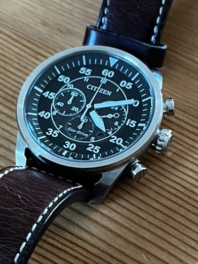 Citizen Eco-Drive Chronograph - zeer goede staat, Ophalen, Gebruikt, Zwart, IOS