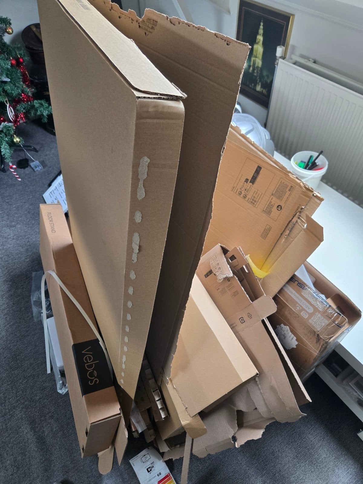 Iemand belang bij oud papier/ kapotte dozen, Doe-het-zelf en Verbouw, Kratten en Dozen, Ophalen, Minder dan 40 cm, Doos, Minder dan 35 cm
