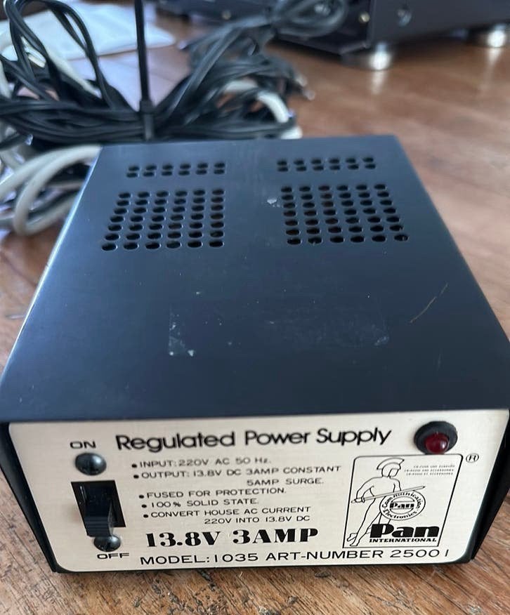Pan 1035 13.8V 3amp Power Supply | Voeding | Adapter, Ophalen of Verzenden, Gebruikt