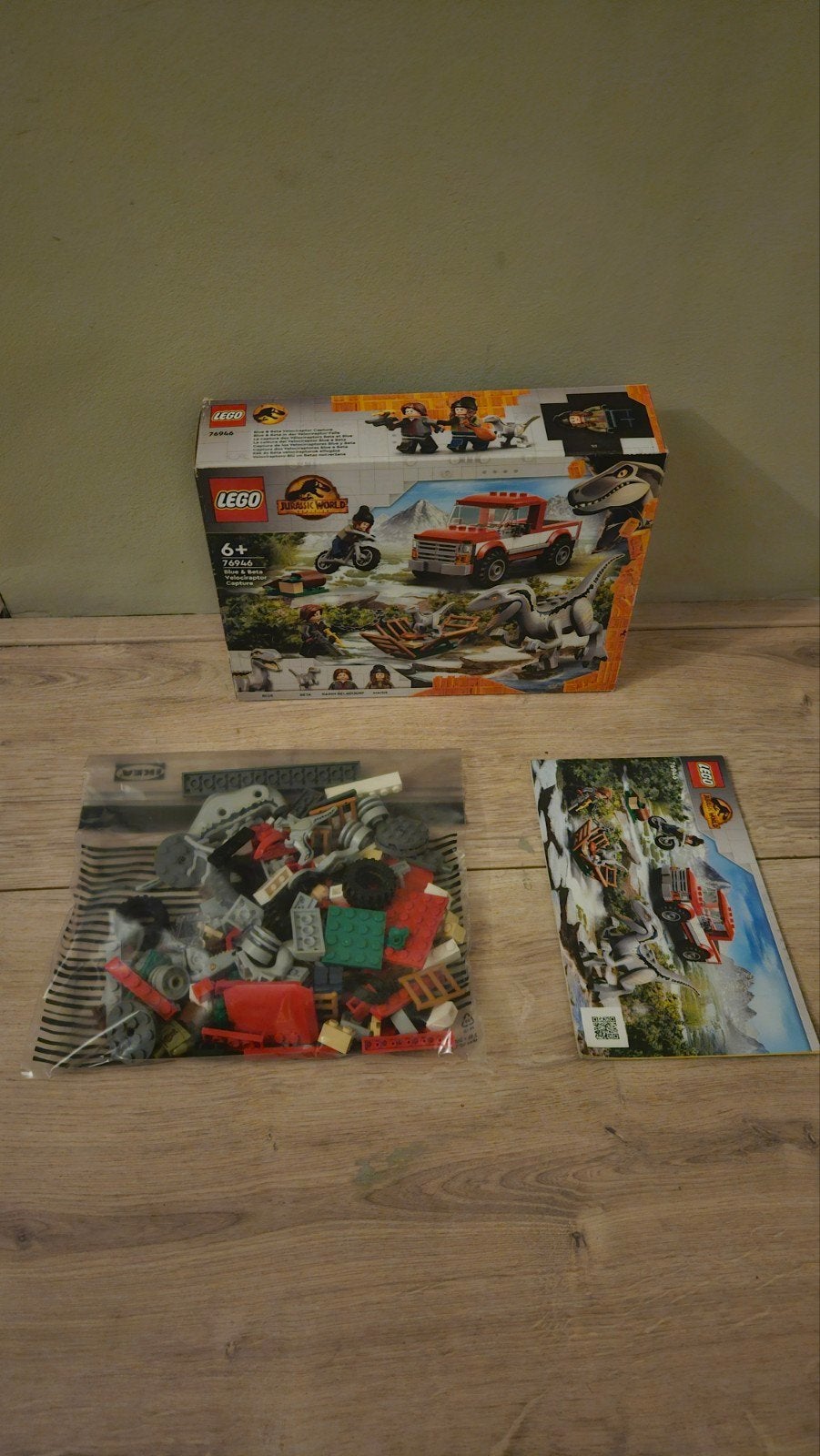 LEGO Jurassic World Blue & Beta Velociraptor 76946, Inclusief instructies, Jurassic World, Verzenden, Lego