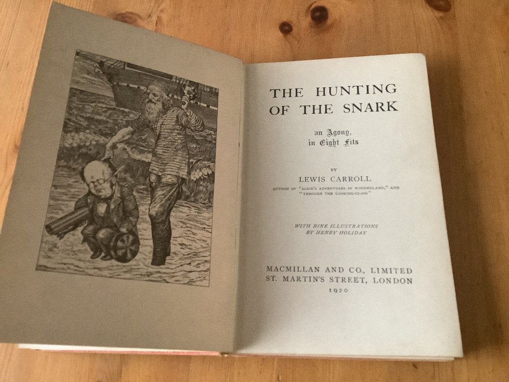 Lewis Carroll, The hunting of the snark, 1920, Gelezen, Europa overig, Lewis Carroll, Ophalen of Verzenden