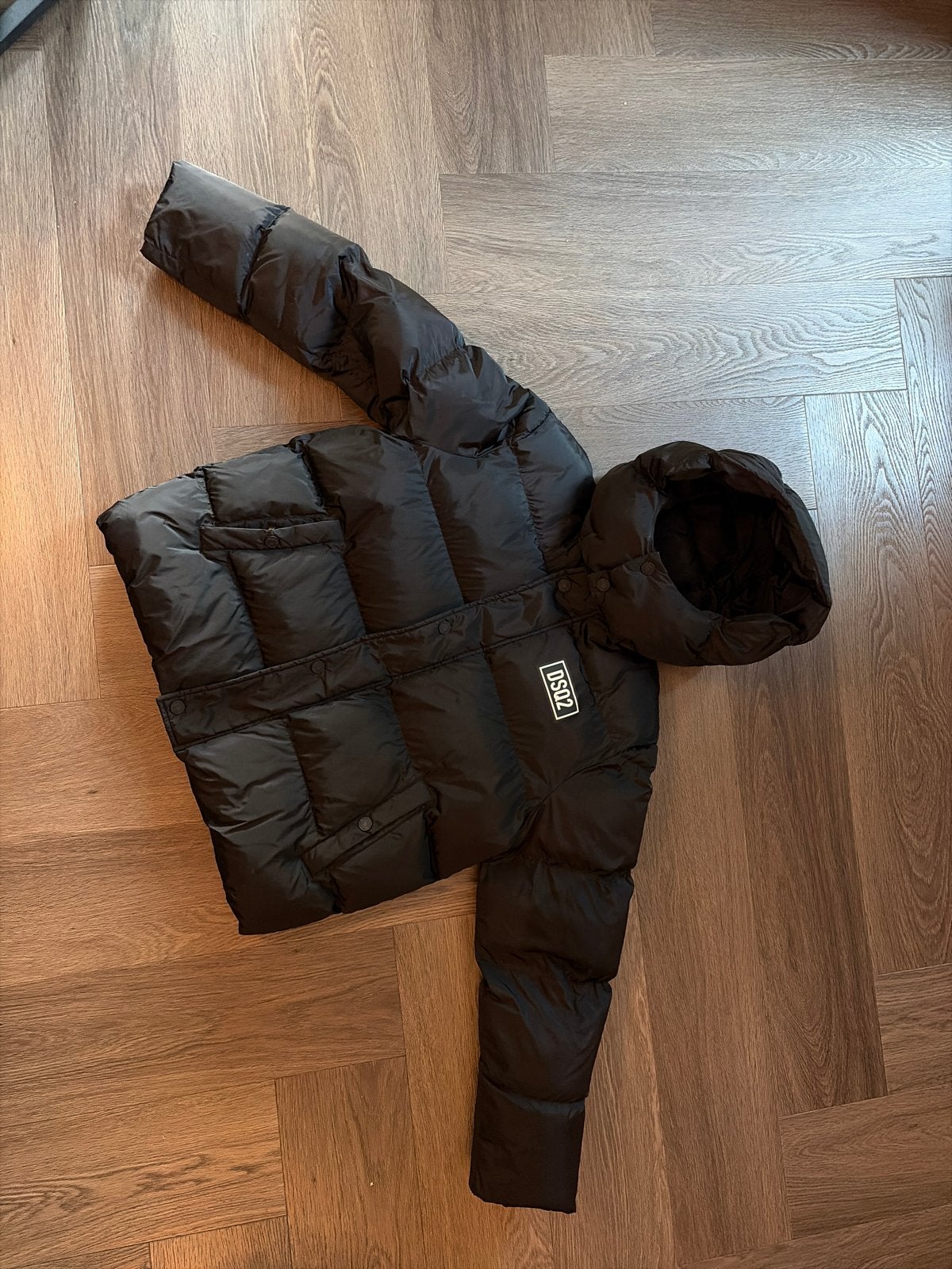 DSQUARED2 Puffer Jacket Zwart - Unisex, ook als XS te dragen, Ophalen, Zo goed als nieuw, Maat 34 (XS) of kleiner, Zwart