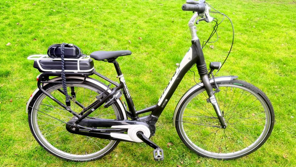 I.g.st goede unisex damesfiets E-bike Giant Prime 47cm, Ophalen, Gebruikt, Velgrem, 47 tot 50 cm