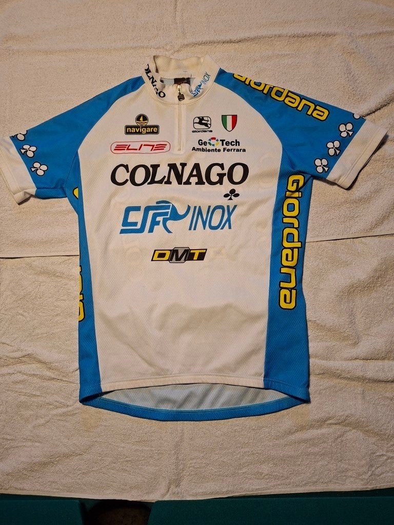Vintage CSF Inox - Colnago wielershirt jaren 90 maat M, Ophalen of Verzenden, Gebruikt, Kleding