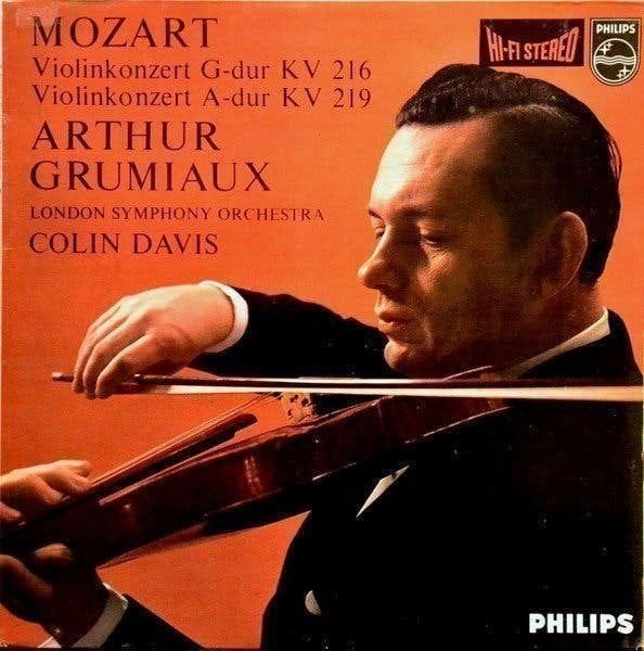 Mozart-Arthur Grumiaux-Colin Davis Violinkonzert, Kamermuziek, Verzenden, Zo goed als nieuw, 12 inch