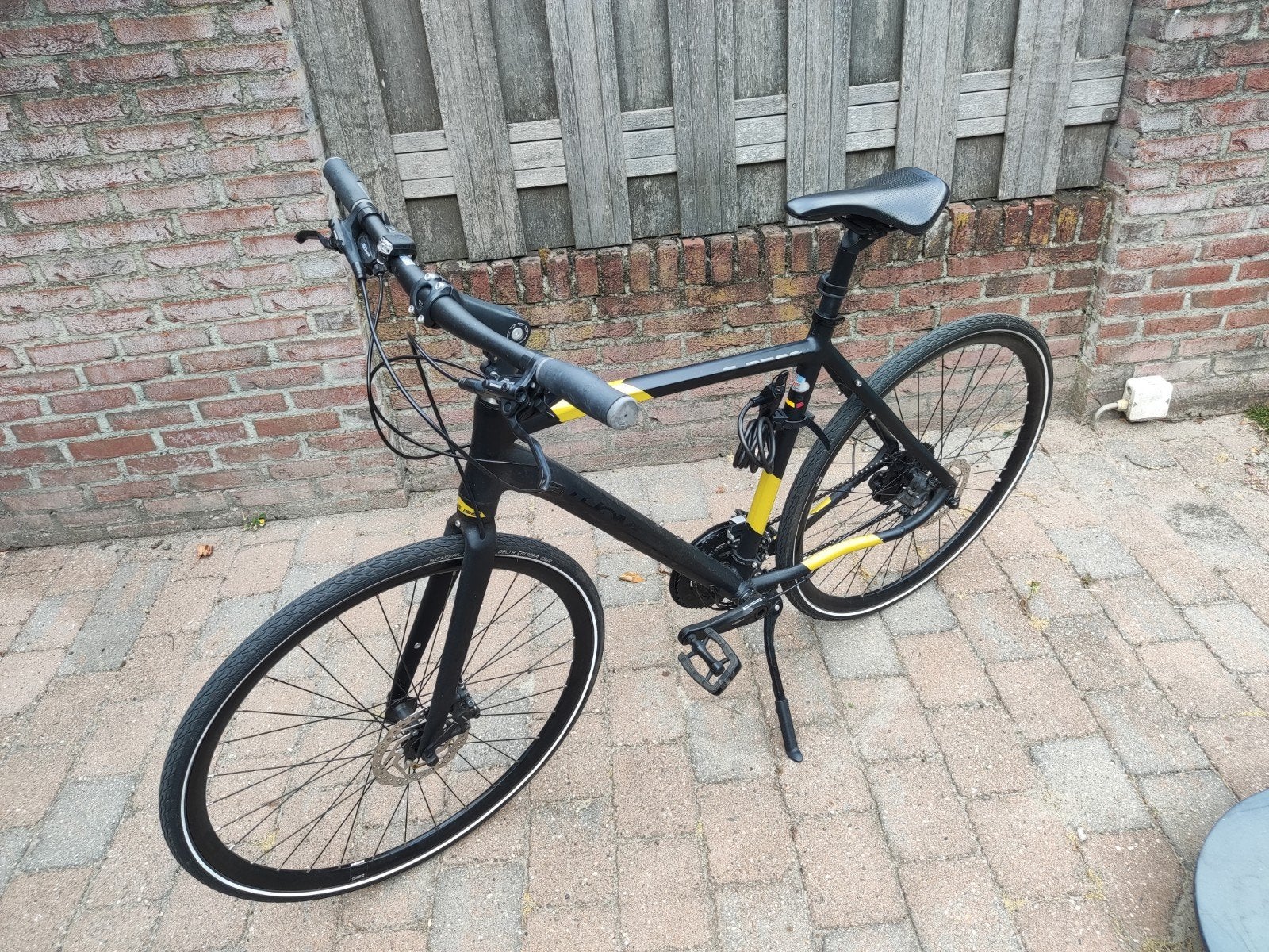 Hybride bike fiets Thompson S-7500 maat 54 izgst, Zo goed als nieuw, Meer dan 20 versnellingen, 53 tot 57 cm, Ophalen