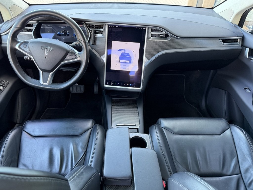 tesla motors Model X 100D 6p | SOH 88% | Luchtvering | 22 in, 0 cilinders, Blauw, 90 kWh, Leder
