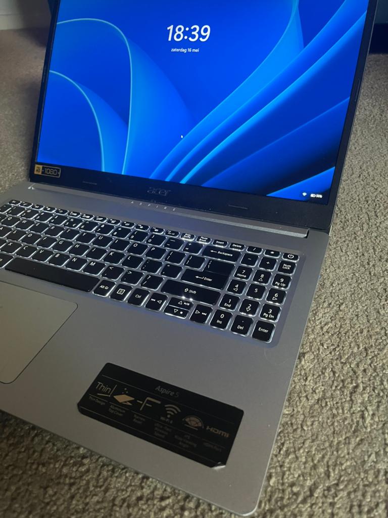 Acer aspire 5, Computers en Software, Windows Laptops, Gebruikt, 16 inch, 2 tot 3 Ghz, 16 GB, Met videokaart, Gaming, Ophalen of Verzenden